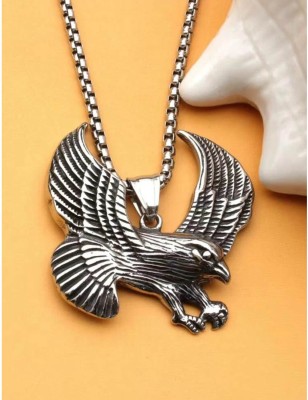 M Men Style Flying Eagle With Box Chain pendent fopr men and Boys Titanium Stainless Steel Pendant