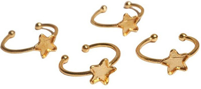 BanteyBanatey Metal Finger 4 Ring Bezels Star Shape| Resin Bezel for Making Attractive Ring Metal Pendant