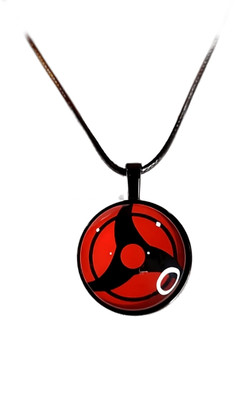 Tiny Tim Fan necklace Sasuke Kakashi Madara Itachi Cosplay Jewelry Pendant Metal Pendant Set