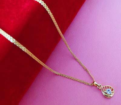 Fasion Craft Gold-plated Cubic Zirconia Alloy, Brass Pendant