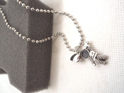 m a enterprises Silver Stone Pendant Set