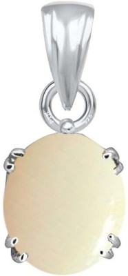 PTM Opal Natural 5.25 Ratti or 5 Ct Gemstone Men & Women bis Hallmark 925 Sterling Silver Stone Pendant