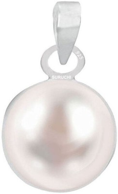 Suruchi Gems & Jewels Pearl (Moti) 6.25 Ratti or 5.50 Ct Gemstone Men & Women bis Hallmark 925 Sterling Silver Stone Pendant