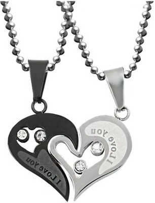 m a enterprises F 809_RR JSE-kristy-blk dil_168 Silver Stone Pendant Set