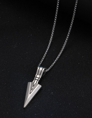 Whitechimes Piyush Enterprises Stylish Silver Plated Arrow Head Pendant Sterling Silver Alloy Pendant