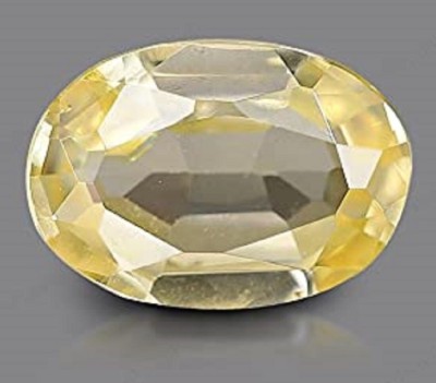 SIDHGEMS 7.25 Ratti 6.00 Crt Ceylone Yellow Sapphire Pukhraj Stone Original Certified Stone