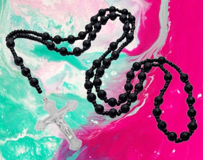 Dynamic Retail Global Cross Locket Jesus Chain Necklace Pendant Rosary Christian Jewellery G762Q Crystal Pendant Set