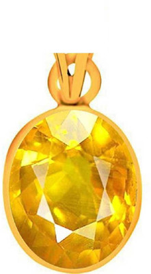Aanya Jewels 7.25 Ct Natural Yellow Sapphire (Pukhraj Rashi Ratan) Gemstone Sapphire Stone Pendant