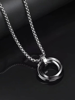 Roadster men chain locket | locket for men | chain locket for men | pendant for men Rhodium Alloy Locket