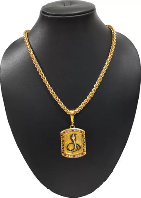 LABHUBAMON 1 gram Pendant set With chain “20” Inches for man and boy New design new year Gold-plated Plated Copper Chain Set