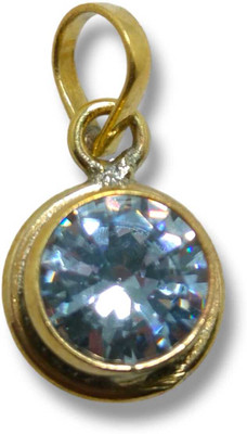 Vanishree World Best Quality Natural Oval Zircon Stone Panchdhatu Pendant/Locket Gold-plated Zircon Brass Pendant