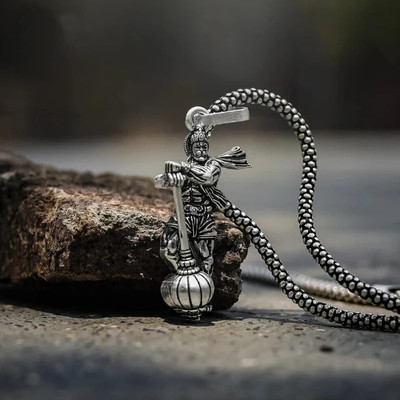 Diivine Hindu Silver, Gold-plated Brass Locket
