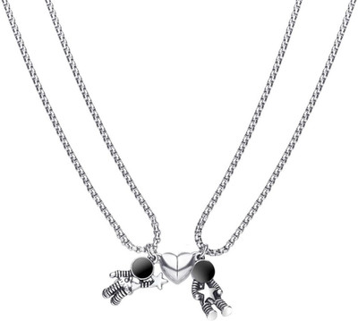 EndlessFashion C 143_JSE-astro ruby Silver Stone Pendant Set