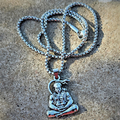 Charms Hanuman bajrangbali balaji locket chain for boy/men &girls/women Sterling Silver Alloy Locket Set