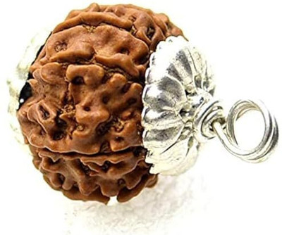 Kuttumb Gems & Jewels Original 9 Mukhi Nepali Rudraksha Nine Face Rudraksh Wood Pendant