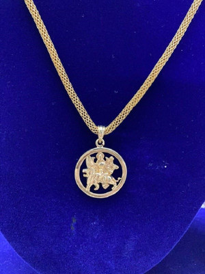 Armoise Trending Pendant locket & Stylish Locket Chain Gold-plated Alloy