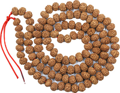 DIVINE SOUVENIRS 8 Mukhi 14mm Indonesian Rudraksha Mala 108 beads Beads Wood