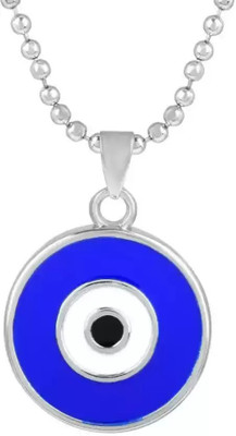zebisco Nazar Suraksha Kavach Locket Evil Eye Pendant with Chains Stainless Steel Locket