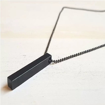 JS Enterprises LONG LASTING ALLOY BLACK BAR LOCKET SHINING COLOR WITH HIGH QUALITY Alloy Locket