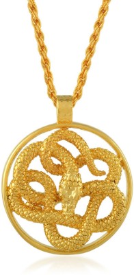 MissMister Brass Micron Goldplated Nagdev Snake Fashion Pendant Gold-plated Brass Pendant