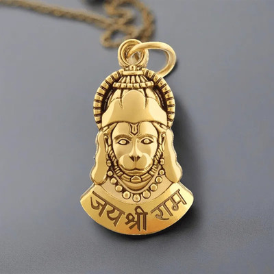 DIVINOOR Bajrangbali pendant locket Gold-plated Brass Pendant Set