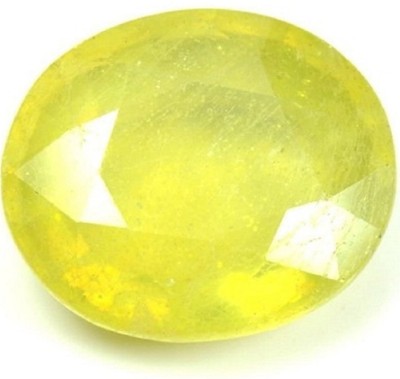 kirti sales 11.25 Ratti Natural Yellow Sapphire Pukhraj Stone Gold Ring for Men&Women Sapphire Stone