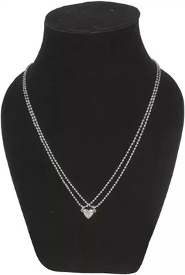 Teeragaj Pendant Locket With Ball Chain For Men And Women/Boyfriend & Girlfriend Alloy Pendant Set