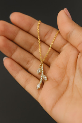 Meonle Anti tarnish beautiful pendant Gold-plated Crystal Brass, Stainless Steel Pendant Set