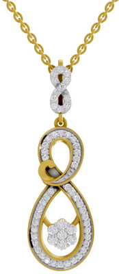 Sparq Certified Lab Grown Diamond & BIS Hallmark Pendant With Chain Gold-plated Sterling Silver