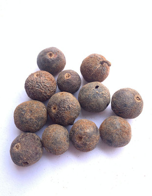 Rudraksham Rudraksha Nepali Scared Fruit (Set of 12) Wood Pendant Set