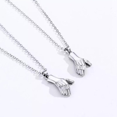 ricky collections Pendent Locket Sterling Silver, Platinum Cubic Zirconia Alloy Locket Set