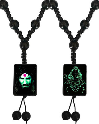 Dynamic Retail Global Shiva Mahakal Locket Pendant Necklace Shankar Bholenath Mahadev Mala OL465 Crystal Locket Set