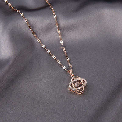 Peprika Sterling Silver Cubic Zirconia Stainless Steel Pendant