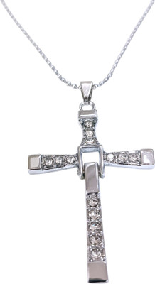 RVM Jewels Vin diesel Fast and Furious Cross Pendant Dominic Toretto Dot Chain Men Crystal