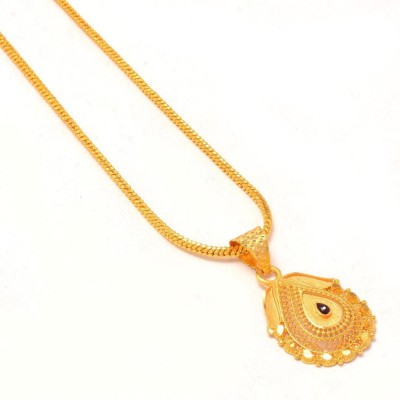 Jewar Mandi JewarHaat Gold Plated Locket/Pendant with Chain Gold-plated Brass Locket