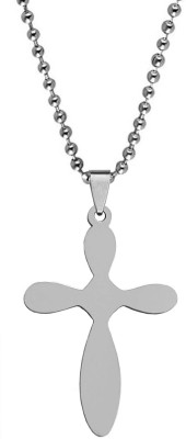 M Men Style Religious Lord Jesus Christ Cross Stainless Steel Pendant Necklace Sterling Silver Stainless Steel Pendant