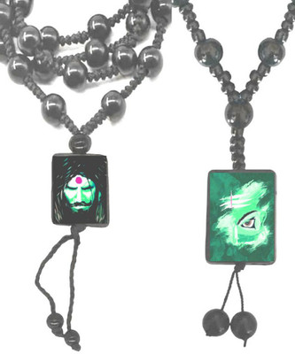 Dynamic Retail Global Shiva Mahakal Locket Pendant Necklace Shankar Bholenath Mahadev Mala wm741 Crystal Locket Set