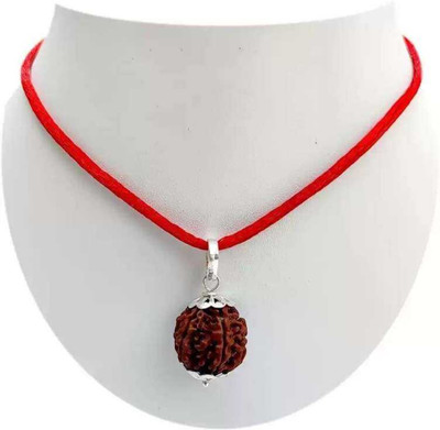 Ringry 7 Mukhi Rudraksha Pendant Original & Certified Men & Women Wood Locket