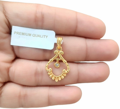 SAPNAPALACE CLASSIC GOLD PENDANT STUD DESIGNER Gold-plated Brass Locket