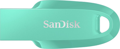 SanDisk Ultra Curve 256 GB Pen Drive Compatible with Desktop Computer, Laptop, Television USB 3.2 Plastic Case(Green)