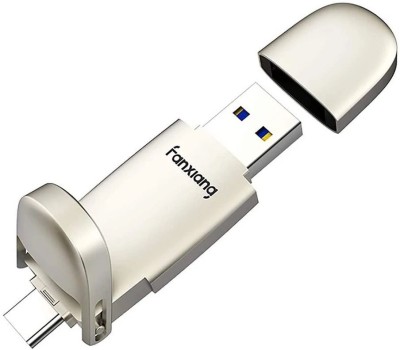 Linkify 128 GB 2 in 1 USB Flash Drive Pen Drive USB 3.2 Gen 3 USB Type-A/USB Type-C 128 GB Pen Drive(Silver)
