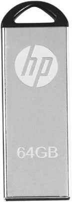 HP flash dirve 64 GB Pen Drive Compatible with Laptop, Desktop Computer USB 2.0 Metal Case(Silver)