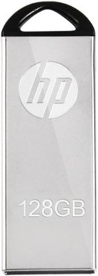 HP V220W 128GB Flash Drive 128 GB Pen Drive Compatible with Laptop, Mobile, Desktop Computer, Audio Player USB 2.0, USB 3.0 Metal Case(Silver)