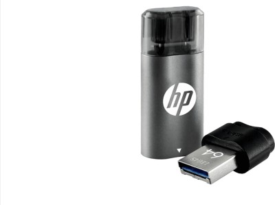 HP USB 3.2 64GB Type C OTG Flash Drive x5600c (Grey & Black) 64 GB Pen Drive(Black)