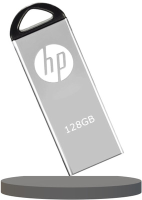 HP V220w srp 128 GB Pen Drive Compatible with Laptop USB 2.0, USB 3.0 Metal Case(Silver)