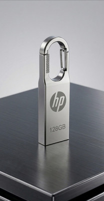 HP V220w LR 128 GB Pen Drive Compatible with Laptop, Mobile USB 2.0, USB 3.0 Metal Case(Silver)