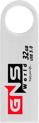 GNS World G-50 32 GB Pen Drive Compatible with Mobile, Laptop, Desktop Computer, Audio Player USB 3.0 Metal Case(Silver)