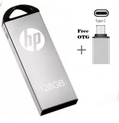 HP v220m 128 GB Pen Drive(Grey)
