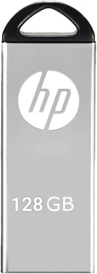 HP x220y 128 GB Pen Drive Compatible with Mobile, Laptop, Desktop Computer, Audio Player, Tablet USB 2.0 Metal Case(Silver)