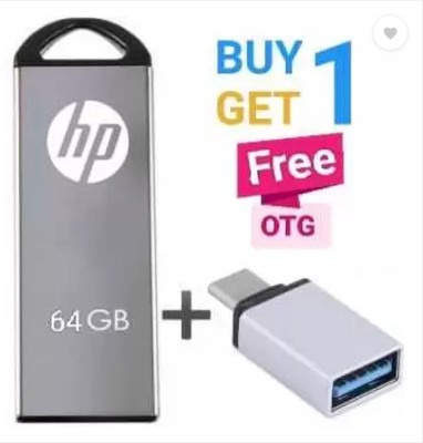 HP V220W OTG 64 GB Pen Drive(Multicolor)